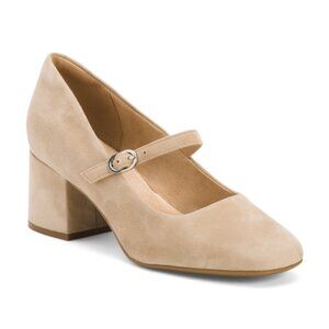 ROCKPORT Suede Xena Heeled Comfort Mary Janes